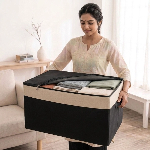 বড় সাইজের ঢাকনাসহ বাস্কেট